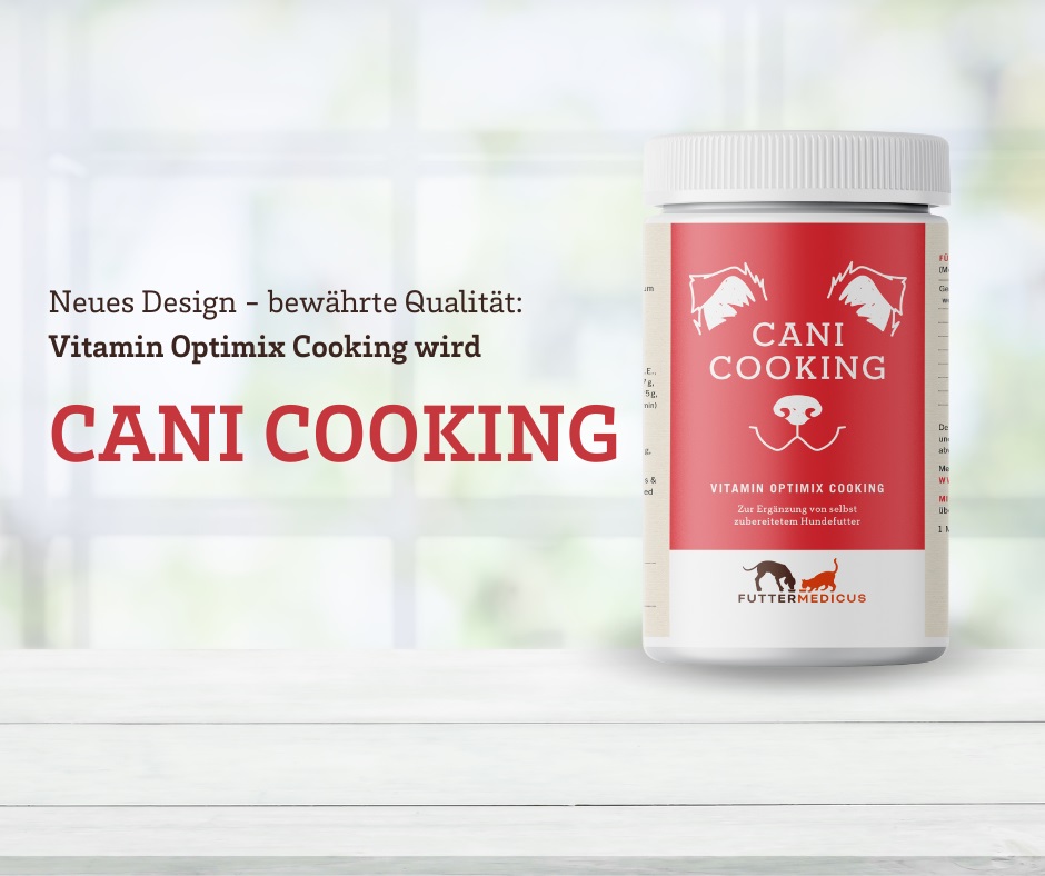 Designänderung Vitamin Optimix Cani Cooking | Produkt mit neuem Design